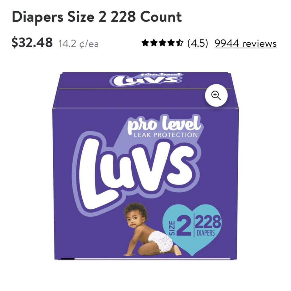 Luvs Diapers size 2